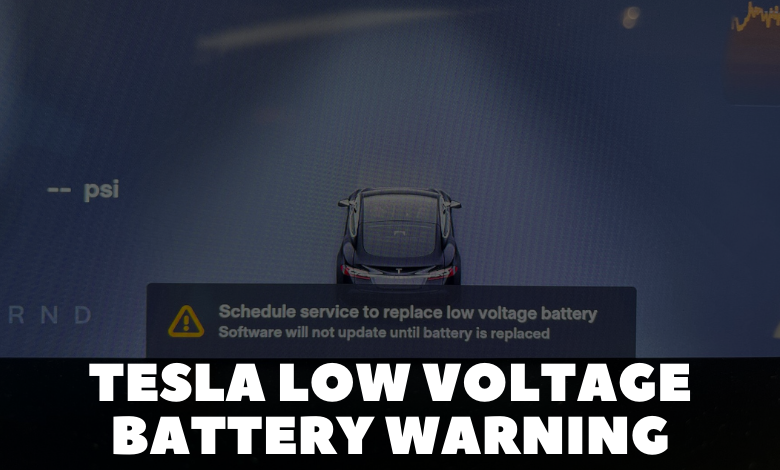 Tesla Low Voltage Battery Warning