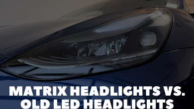 Tesla Matrix Headlights vs. Old LED Headlights