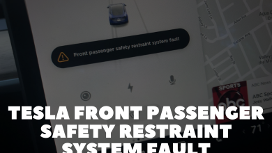 Tesla Front Passenger Safety Restraint System Fault
