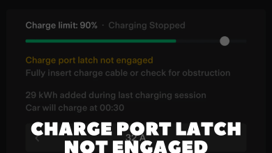 Charge Port Latch Not Engaged