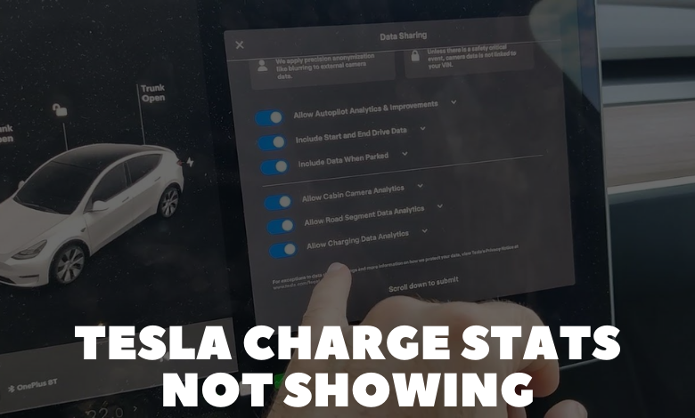 Tesla Charge Stats Not Showing