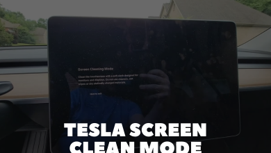 Tesla Screen Clean Mode