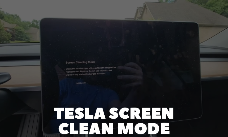 Tesla Screen Clean Mode